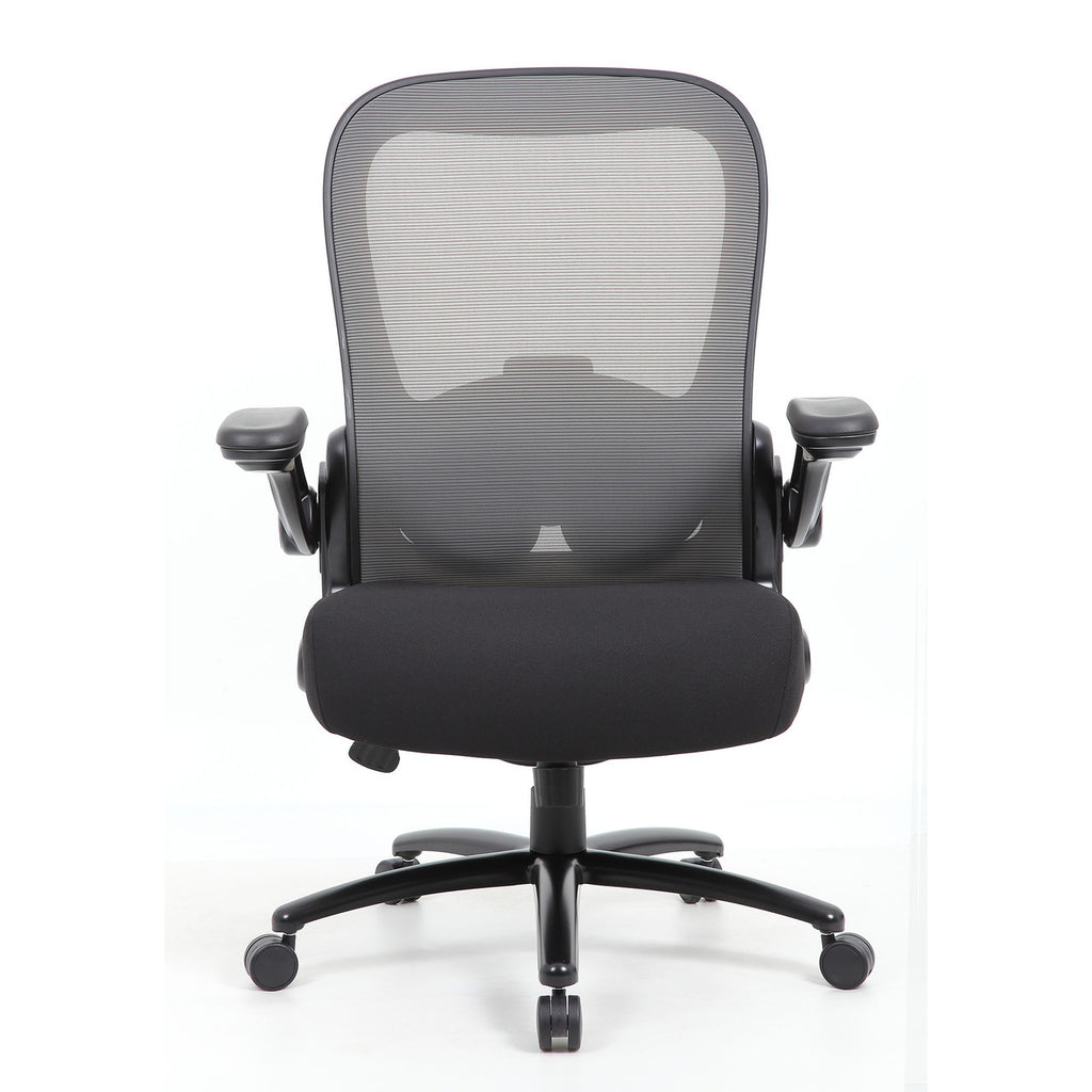 OfficeSource | Ryde | Big & Tall, High Back, Mesh Task Chair with Flip Arm