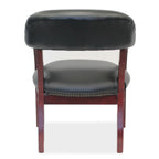 OfficeSource Lancaster Collection Traditional Black or Oxblood Executive Guest Chairs
