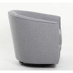 OfficeSource Round Collection Swivel Club Chair