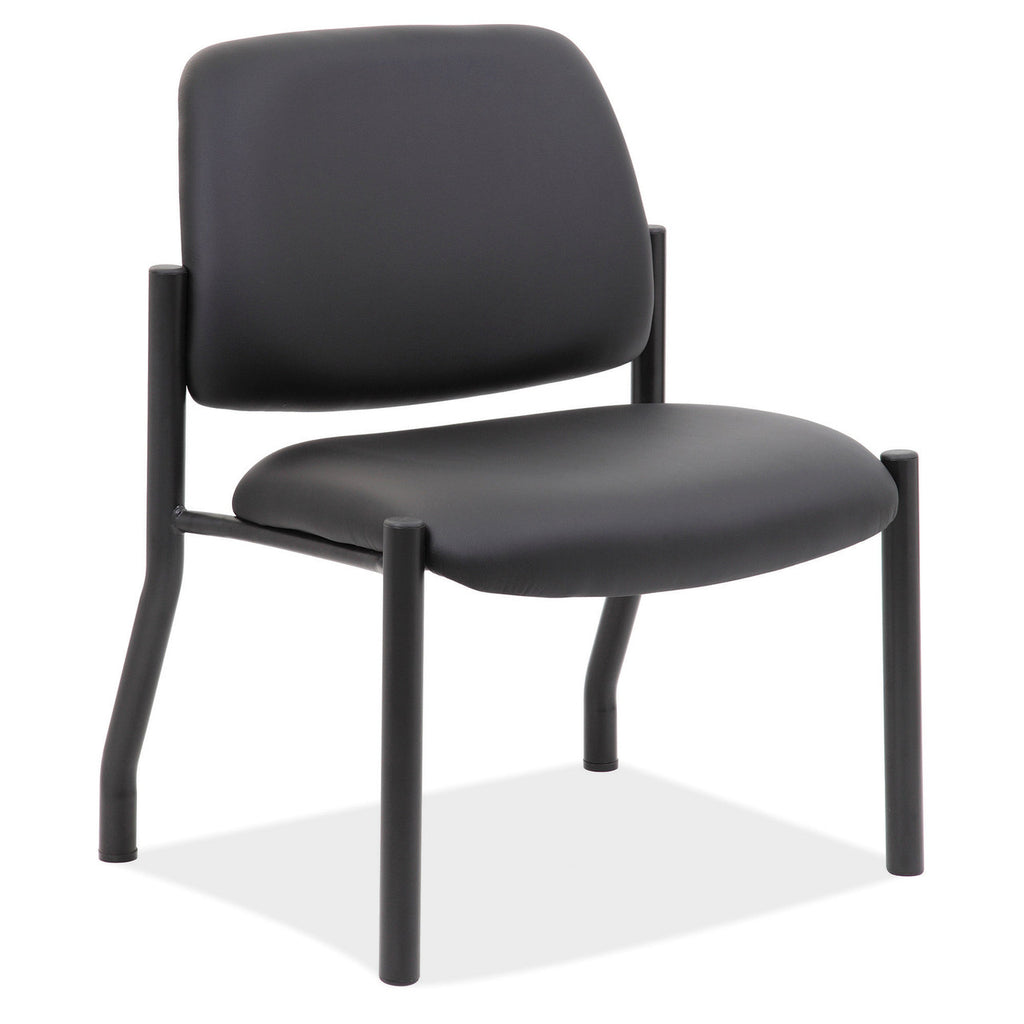 OfficeSource Big & Tall Armless Guest Chair w/Black Frame- 400 LBS Weight Capacity