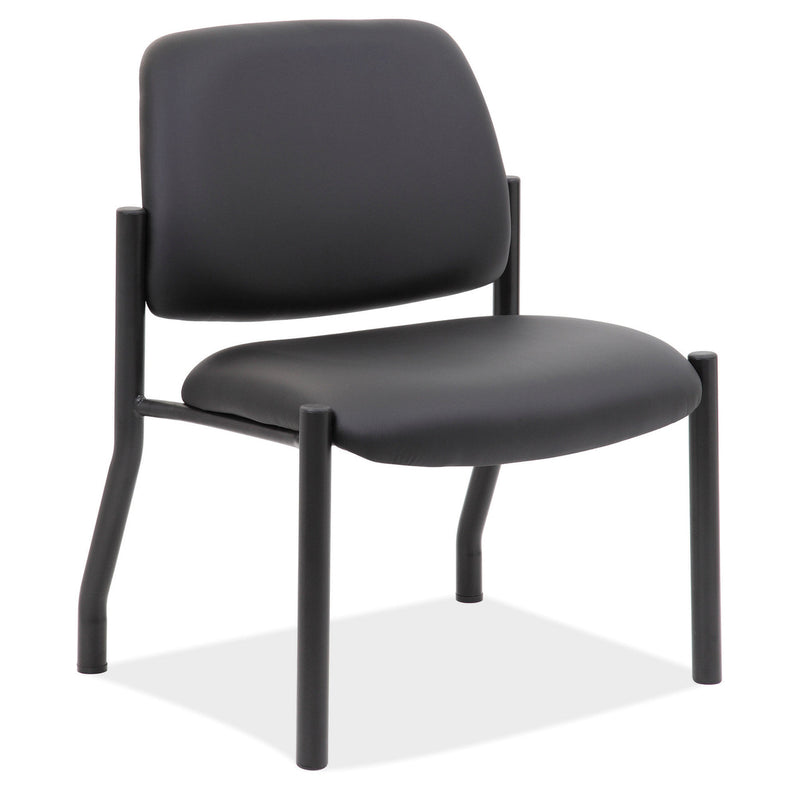 OfficeSource Big & Tall Armless Guest Chair w/Black Frame- 400 LBS Weight Capacity