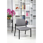 OfficeSource Big & Tall Armless Guest Chair w/Black Frame- 400 LBS Weight Capacity