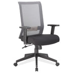 OfficeSource Interchangeable Gray or Black Mesh Back Task Chair