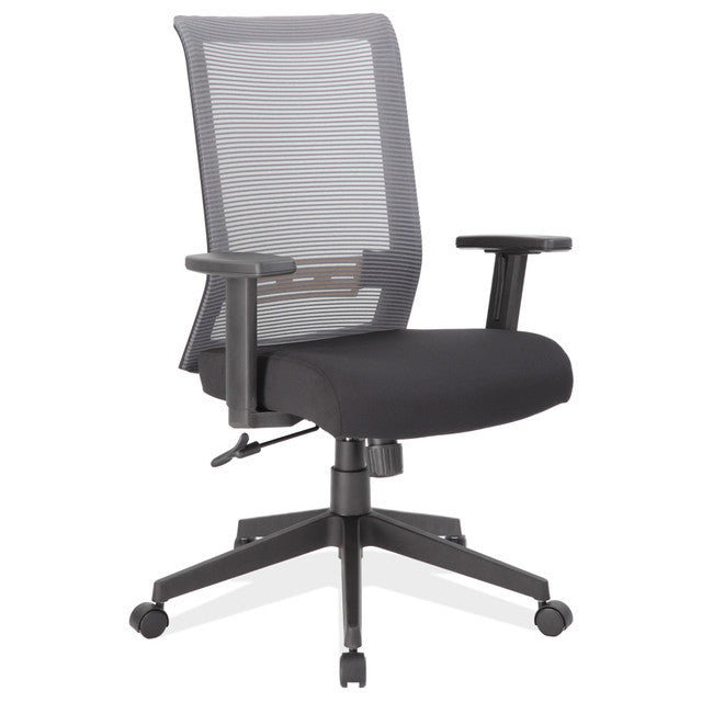 OfficeSource Interchangeable Gray or Black Mesh Back Task Chair