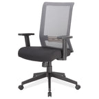 OfficeSource Interchangeable Gray or Black Mesh Back Task Chair