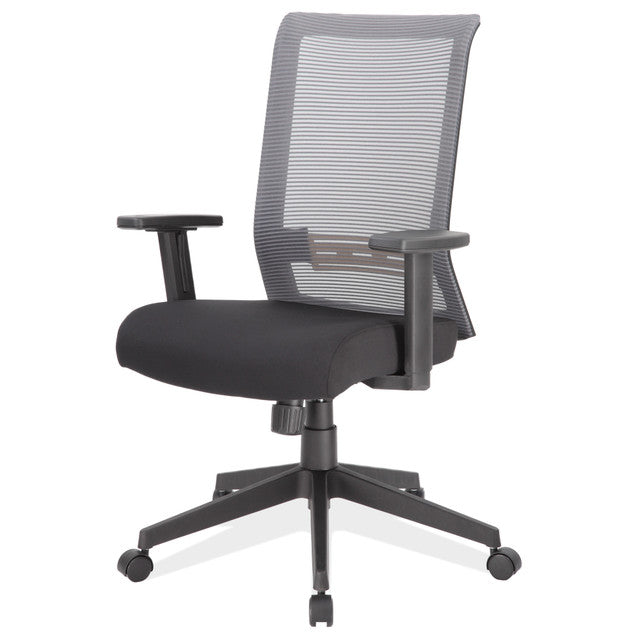 OfficeSource Interchangeable Gray or Black Mesh Back Task Chair