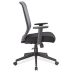 OfficeSource Interchangeable Gray or Black Mesh Back Task Chair