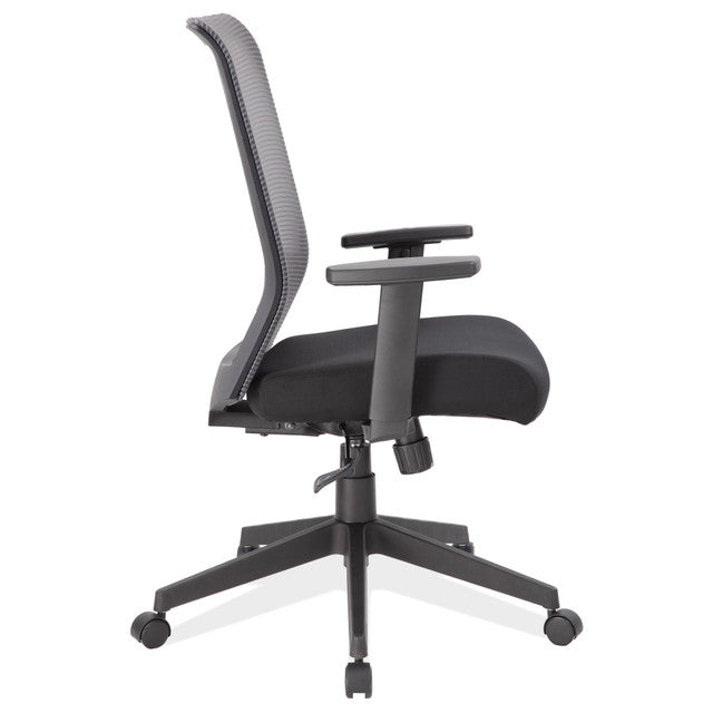 OfficeSource Interchangeable Gray or Black Mesh Back Task Chair
