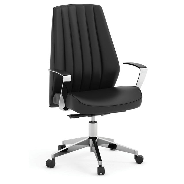 Empire - Executive Leather High Back with Chrome Frame