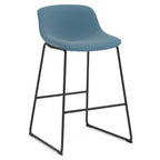 OfficeSource Willow Collection Café Height Bistro Stool w/Black Steel Base