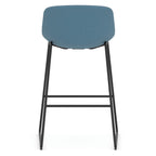 OfficeSource Willow Collection Café Height Bistro Stool w/Black Steel Base