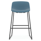OfficeSource Willow Collection Café Height Bistro Stool w/Black Steel Base