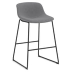 OfficeSource Willow Collection Café Height Bistro Stool w/Black Steel Base