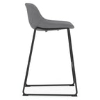 OfficeSource Willow Collection Café Height Bistro Stool w/Black Steel Base