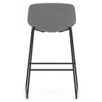 OfficeSource Willow Collection Café Height Bistro Stool w/Black Steel Base