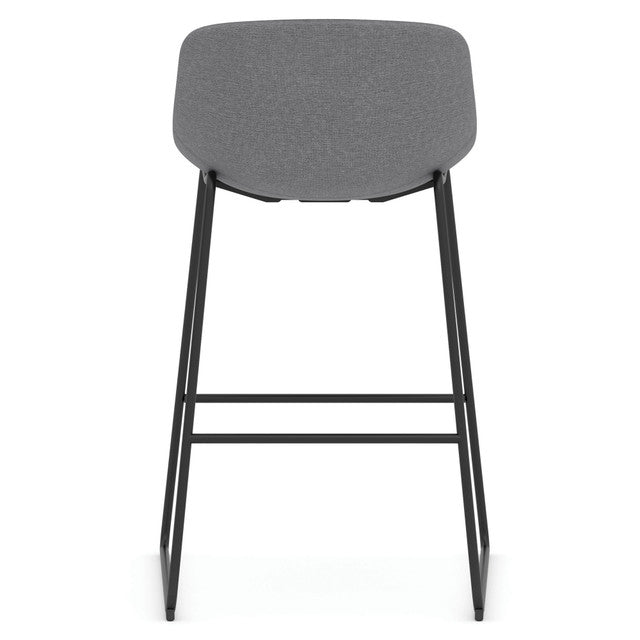 OfficeSource Willow Collection Café Height Bistro Stool w/Black Steel Base