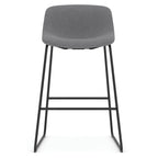 OfficeSource Willow Collection Café Height Bistro Stool w/Black Steel Base