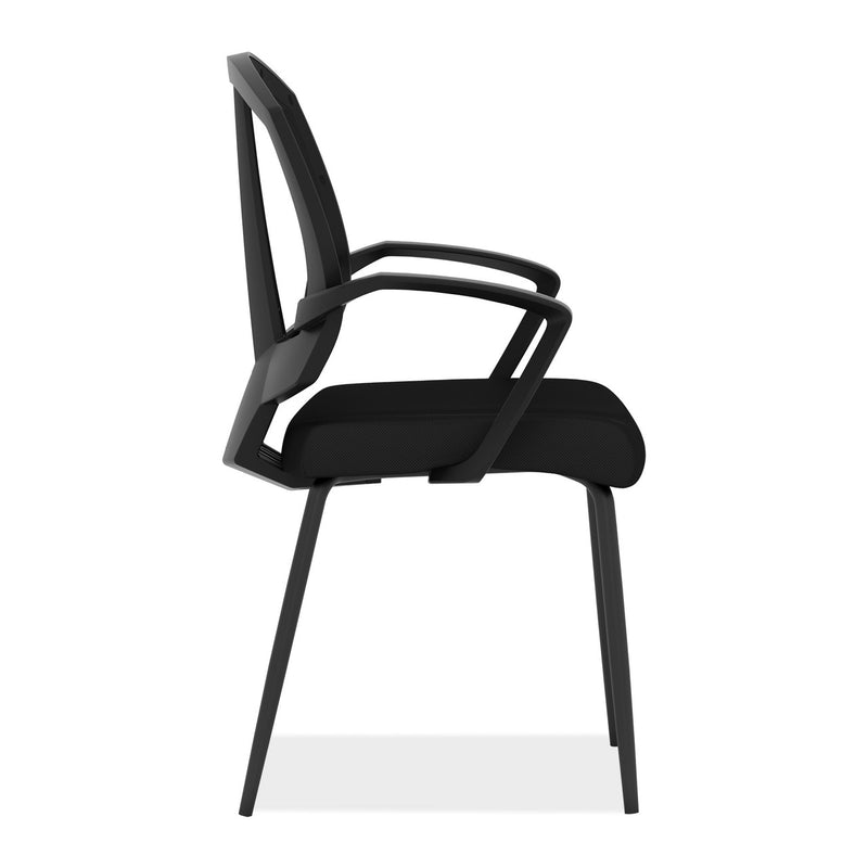 OfficeSource Sprint Collection Side Chair w/Arms & Black Frame