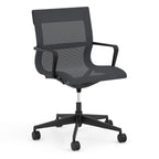 OfficeSource Franklin Mesh Swivel Chair w/ Black Frame & Base