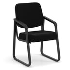 OfficeSource Value Collection Sled Base Fabric Guest Chair w/Black Frame