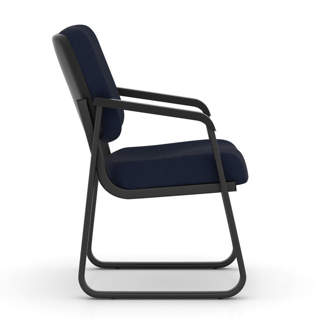 OfficeSource Value Collection Sled Base Fabric Guest Chair w/Black Frame