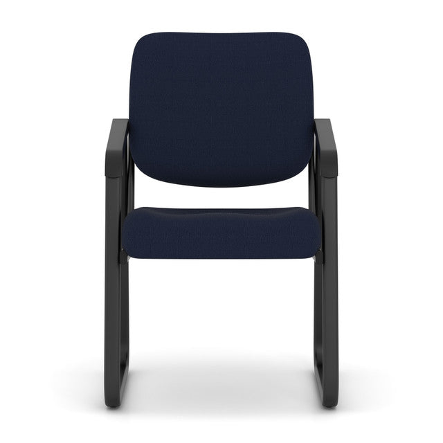 OfficeSource Value Collection Sled Base Fabric Guest Chair w/Black Frame