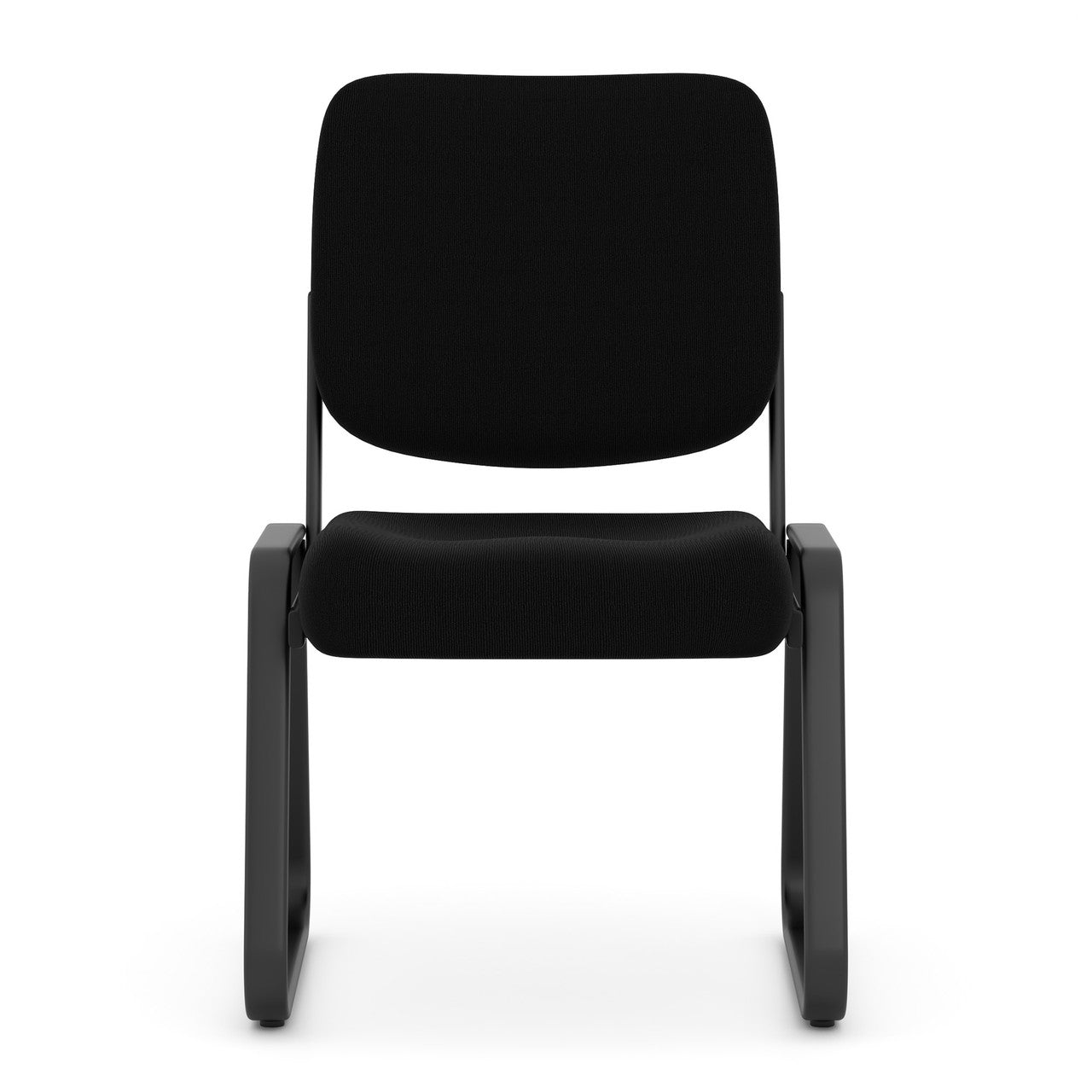 OfficeSource Value Collection Armless, Sled Base Fabric Guest Chair w/Black Frame