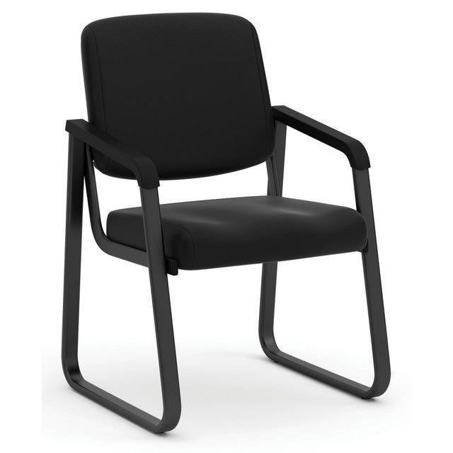 OfficeSource Value Collection Sled Base Vinyl Guest Chair w/Black Frame