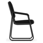 OfficeSource Value Collection Sled Base Vinyl Guest Chair w/Black Frame