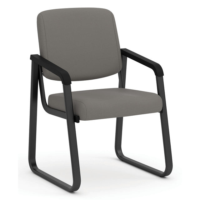 OfficeSource Value Collection Sled Base Vinyl Guest Chair w/Black Frame