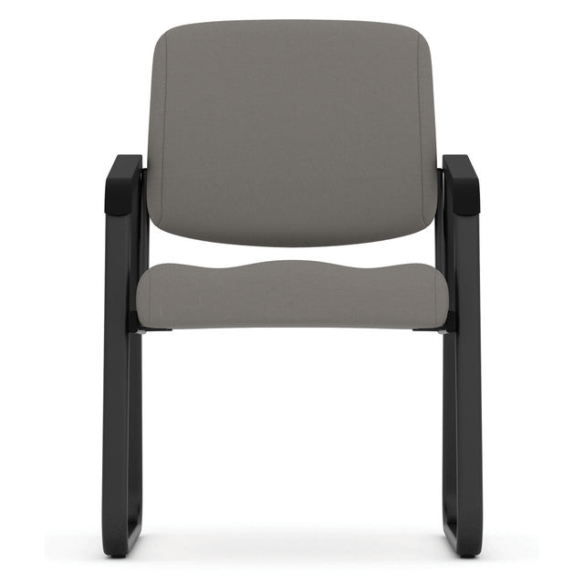 OfficeSource Value Collection Sled Base Vinyl Guest Chair w/Black Frame