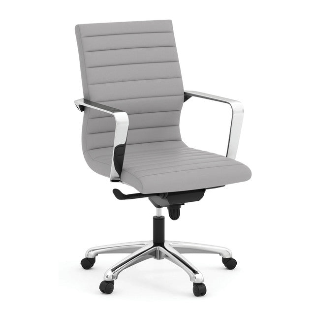 OfficeSource Tre Executive Swivel Chairs w/Chrome Base