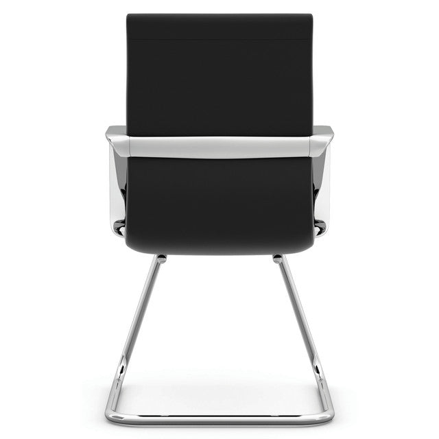 Office Source Tre Collection Executive Guest Chair w/Chrome Sled Base