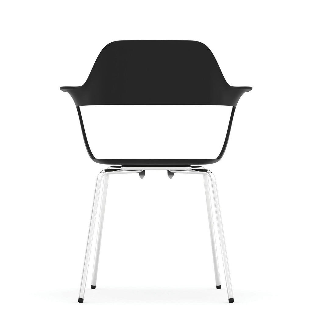 OfficeSource Zella Collection Stackable Chair w/Chrome Frame