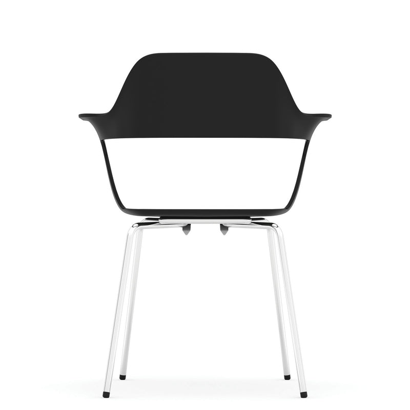 OfficeSource Zella Collection Stackable Chair w/Chrome Frame