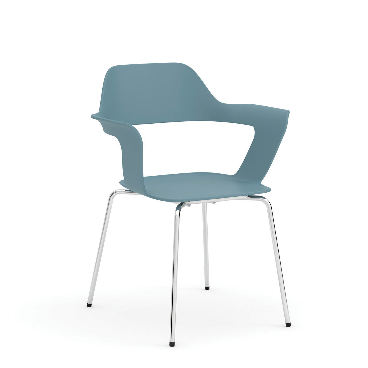 OfficeSource Zella Collection Stackable Chair w/Chrome Frame