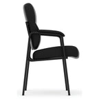 OfficeSource Ebony Collection Guest Chair w/Black Frame