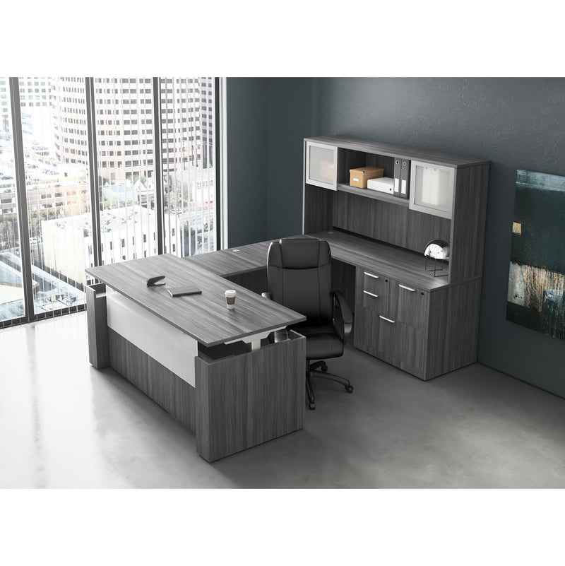 Combination File - Lateral File Drawer, Vertical File Drawer & Two Utility Drawers - 7 Finishes