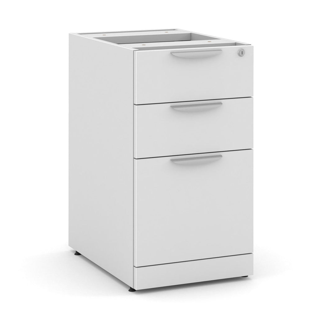 66" or 71" OfficeSource Single Pedestal Bowfront Desk with 4 Drawers in 8 Finishes