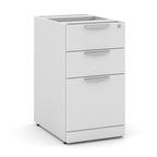 66" or 71" OfficeSource Single Pedestal Bowfront Desk with 4 Drawers in 8 Finishes