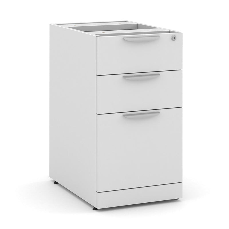 66" or 71" OfficeSource Single Pedestal Bowfront Desk with 4 Drawers in 8 Finishes