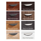 66" or 71" OfficeSource Bowfront Desk with 6 Drawers in 8 Finishes