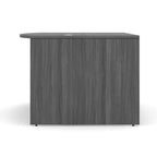 66" or 71" OfficeSource Single Pedestal Bowfront Desk with 4 Drawers in 8 Finishes