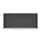66" or 71" OfficeSource Single Pedestal Bowfront Desk with 4 Drawers in 8 Finishes