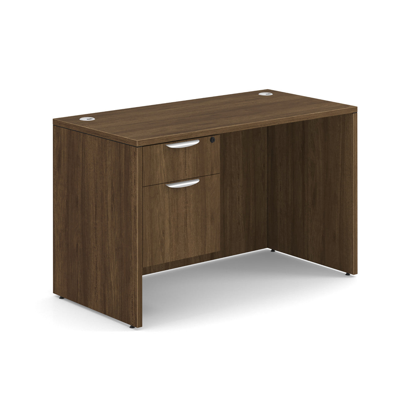 24x48 Desk with 2 Drawers in 8 Finishes with Optional Keyboard Tray or Center Drawer