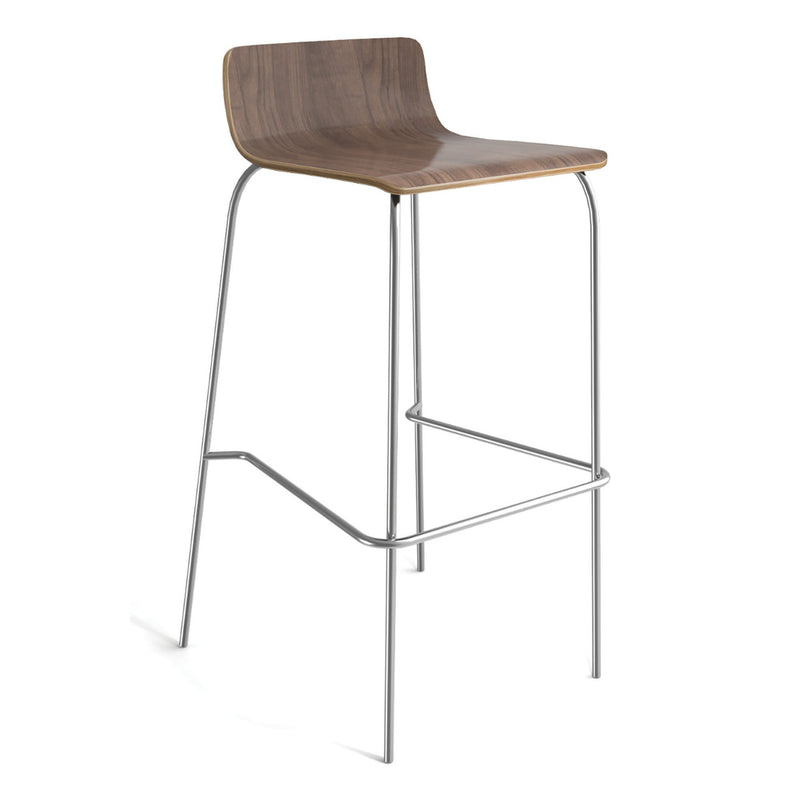 Bleecker Street Café Height Stools, Low & High Back in 4 Finishes