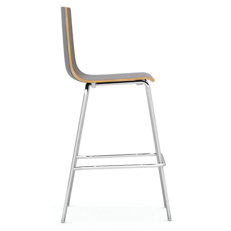 Bleecker Street Café Height Stools, Low & High Back in 4 Finishes