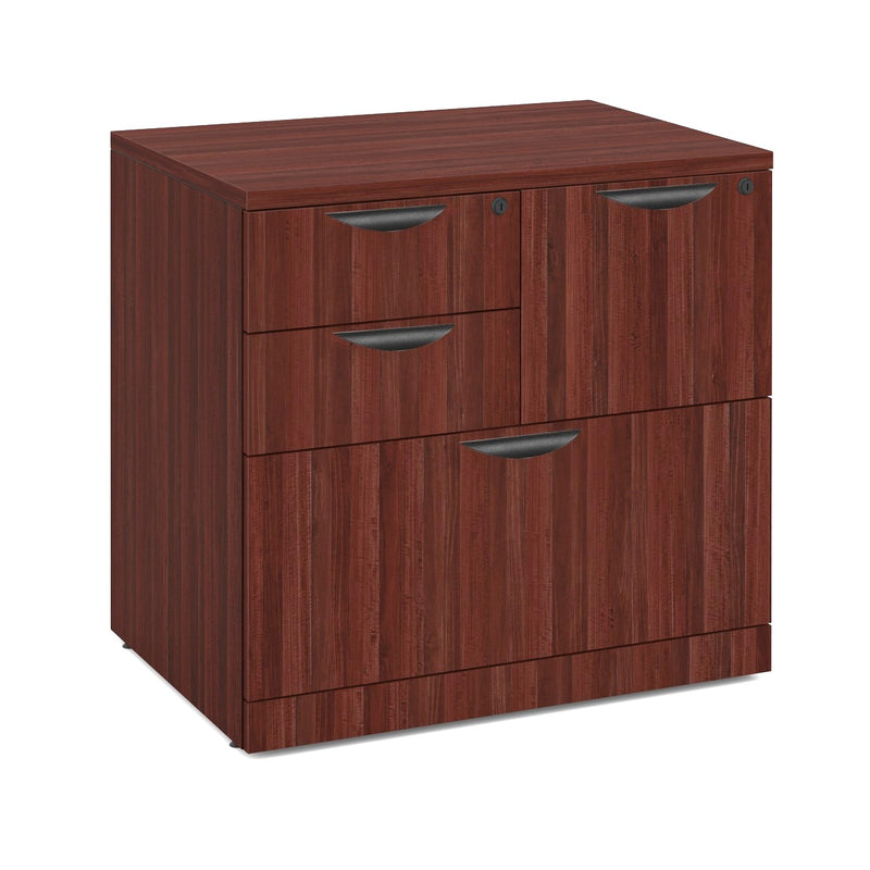 Combination File - Lateral File Drawer, Vertical File Drawer & Two Utility Drawers - 7 Finishes