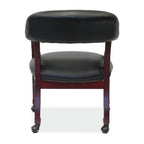 OfficeSource Lancaster Collection Traditional Black or Oxblood Executive Guest Chairs