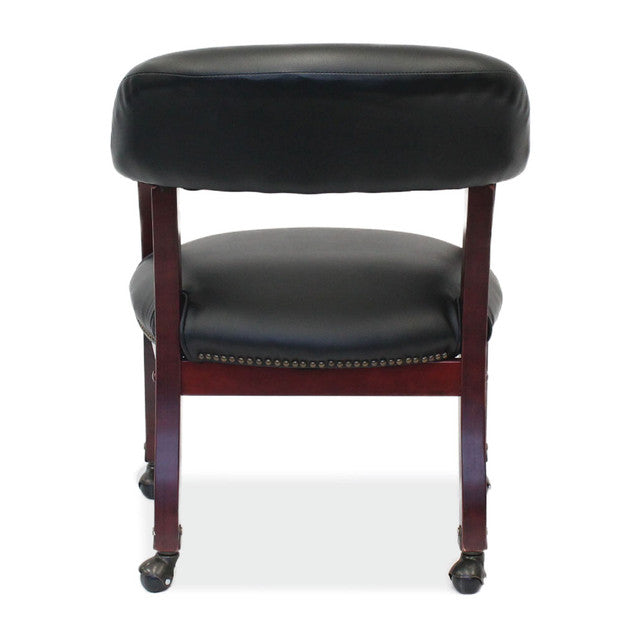 OfficeSource Lancaster Collection Traditional Black or Oxblood Executive Guest Chairs